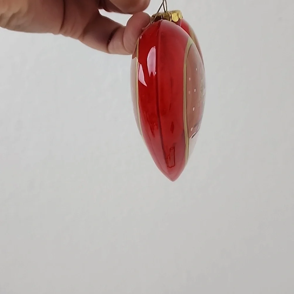Pier 1 Li Bien Heart Christmas Ornament Fox Design 2014